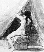 Francisco de Goya, Nude Woman Holding a Mirror